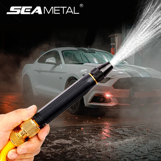 Adjustable Car Wash Water Gun High Pressure Metal Car Wash Straight Nozzle Washer Spray Sprinkler for Car Washing Tool